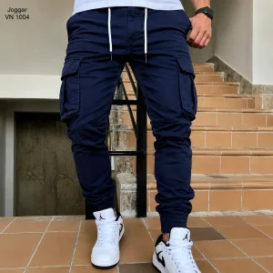 ৬ পকেট জগার্স প্যান্ট (Navy Bulu)